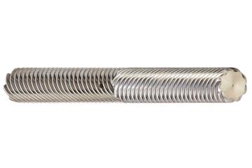 Husillo de paso largo dryspin®, rosca izquierda-derecha, en acero inoxidable 1.4301