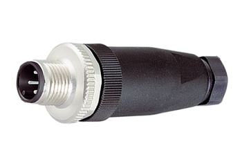 Conector macho Binder M-12 A, 6-8 mm, sin apantallar, con tornillo, IP67, UL