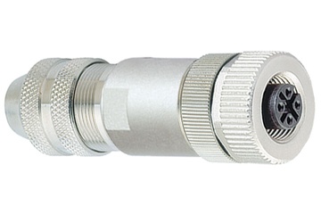 Conector hembra Binder M12-A, 4-6 mm, apantallado, con tornillo, IP67, UL