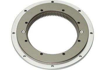 iglidur® plato giratorio PRT-04, anillo interior dentado de aluminio, carcasa de aluminio, elementos deslizantes de iglidur® J