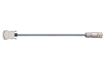 readycable® cable de codificador similar a Festo NEBM-M12G8-E-xxx-S1G9, cable base PUR 7,5 x d