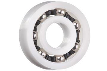 Rodamiento radial de bolas xiros®, xirodur B180, bolas de acero inoxidable, jaula de poliamida (PA), mm