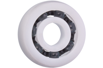 Rodamiento radial de bolas xiros®, diámetro exterior esférico, xirodur B180, bolas de vidrio, jaula de poliamida (PA), mm
