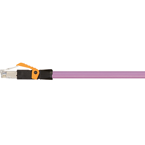 Cables Ethernet Industrial/CAT5, PUR, Conector A: RJ45, recto; Conector B: extremo abierto, 12,5 x d