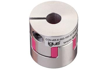 Acoplamiento de mordaza con abrazadera para eje redondo