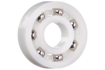 Rodamiento radial de bolas xiros®, xirodur B180, bolas de acero inoxidable, jaula de polietileno (PE), mm