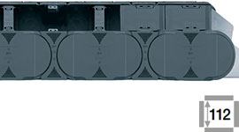 Cadena Portacable con travesaños en cada eslabón