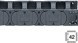 Cadena Portacable con barras transversales en cada eslabón