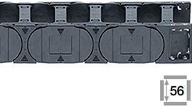 Cadena Portacable con barras transversales en cada eslabón