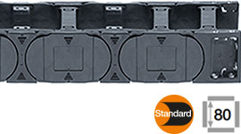 Cadena Portacable con travesaños cada dos eslabones