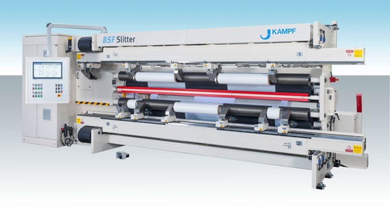 Componentes impresos en 3D de igus en el rebobinador BSF_Slitter de Kampf