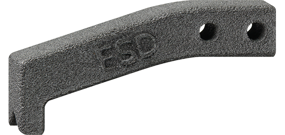 Muestra de una pinza impresa en 3D