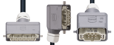 Kits de conectores HARTING con inserts macho HAN B, HAN 6B, HAN 10B, HAN 16B, HAN 24B