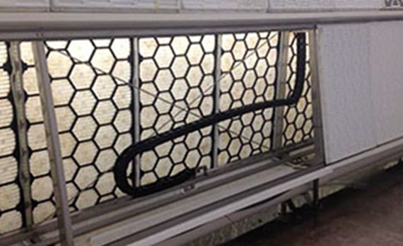 Sistema de travesaños para la agricultura vertical