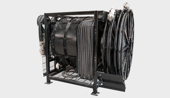 e-spool para el suministro en tierra