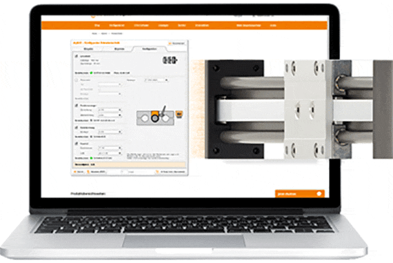 Eje lineal para cambio de formato