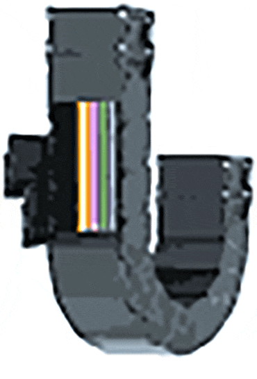 Cadena portacables de suministro de energía como mangueras de protección