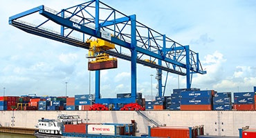 Sistemas de cadena portacables en grúas