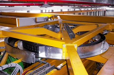 Carril en un puente grúa