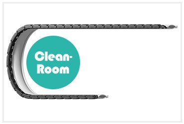 Sistema e-skin® plano con cadena portacables