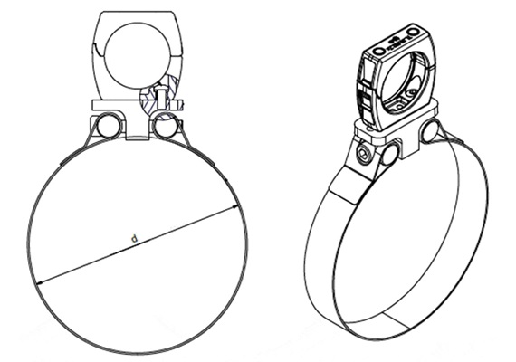 Diámetro de las fijaciones metálicas triflex para cobots