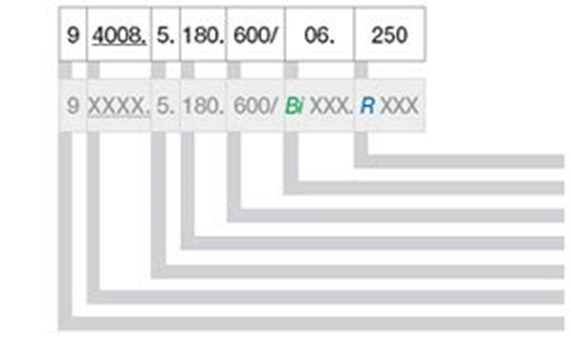 Ejemplo de pedido para un carril de guiado  