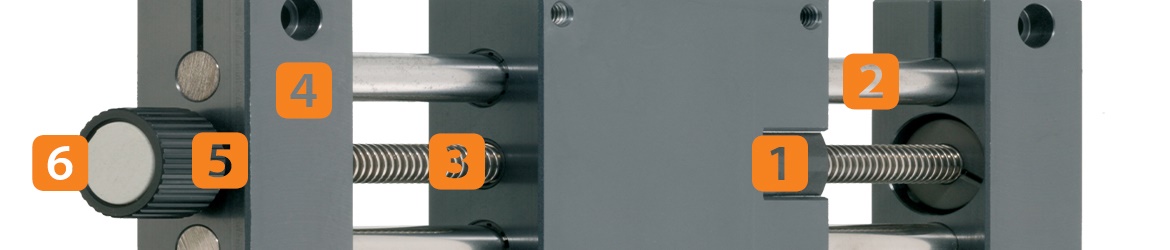 Mesa lineal con husillo de igus en la sección del conductor