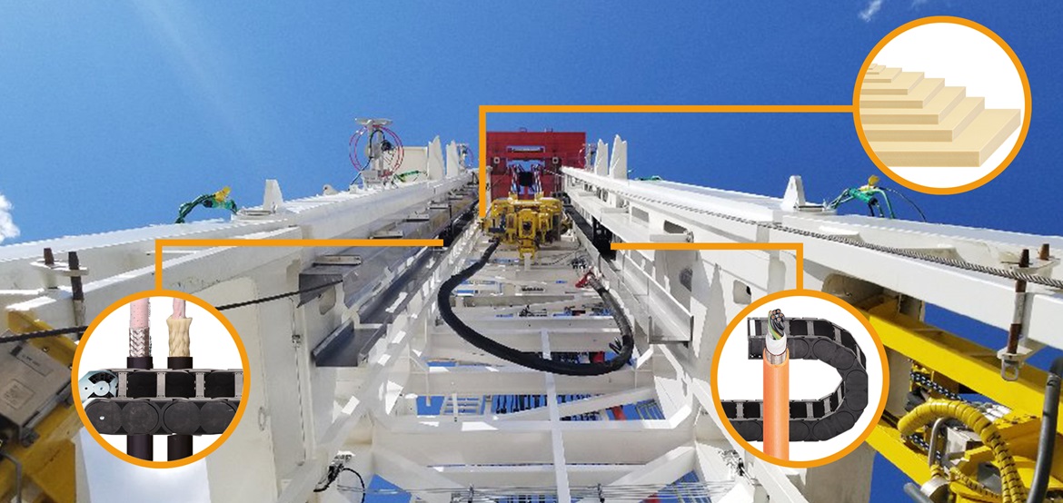 Top drive con productos igus