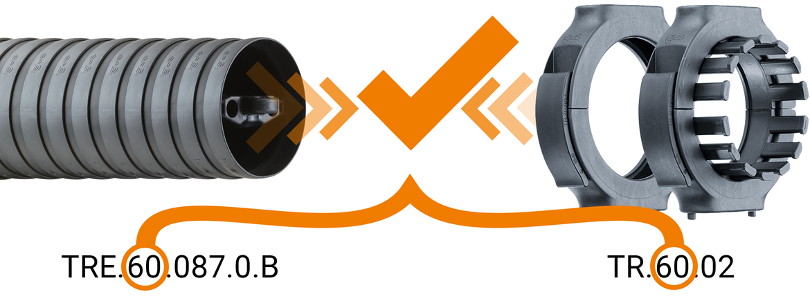 Terminal de montaje a juego con la cadena